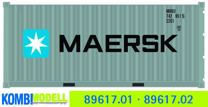Kombimodell 89617.02 Ct 20' (22G1) »Maersk« ═ SoSe 